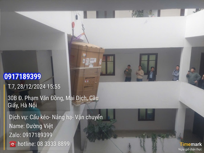 Dịch vụ chuyển tủ điện lên tầng 5 tại PVĐ